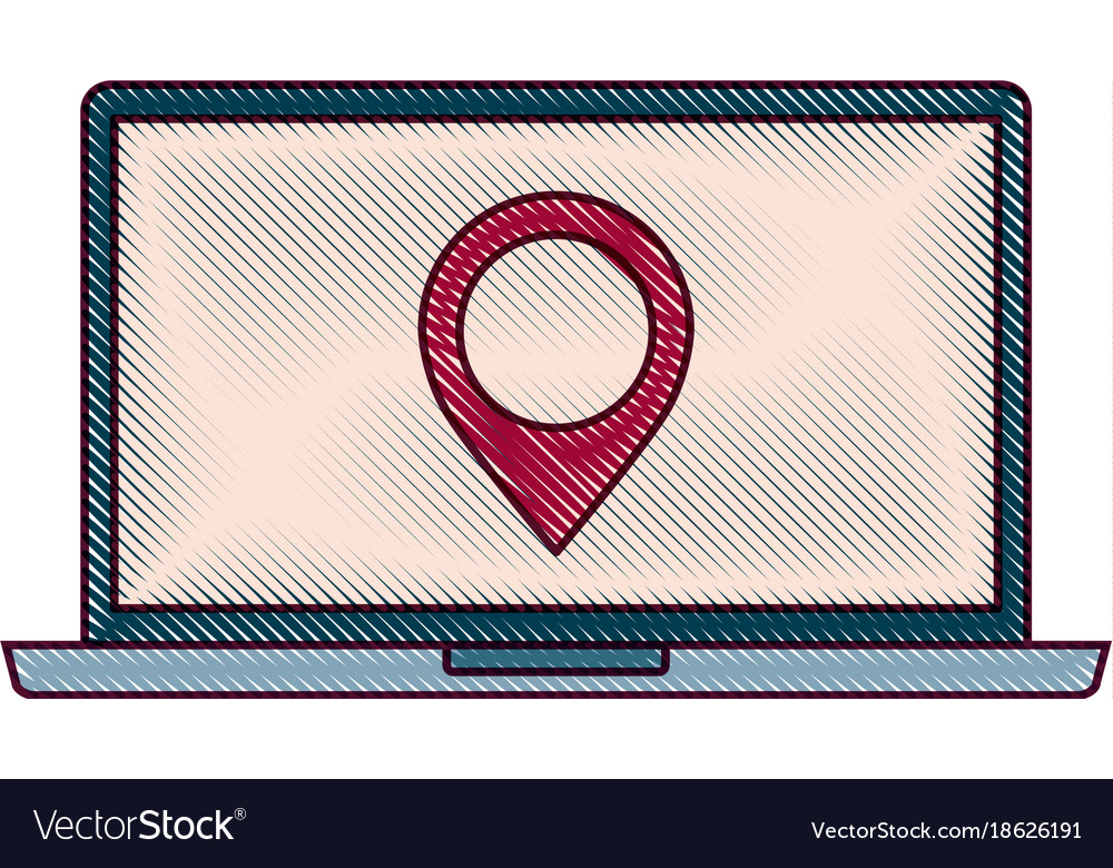 Laptop pin map navigation device screen technology