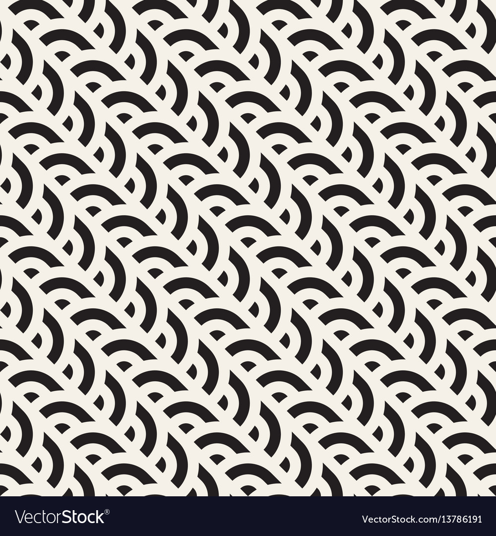 Monochrome Geometric Stripe Pattern