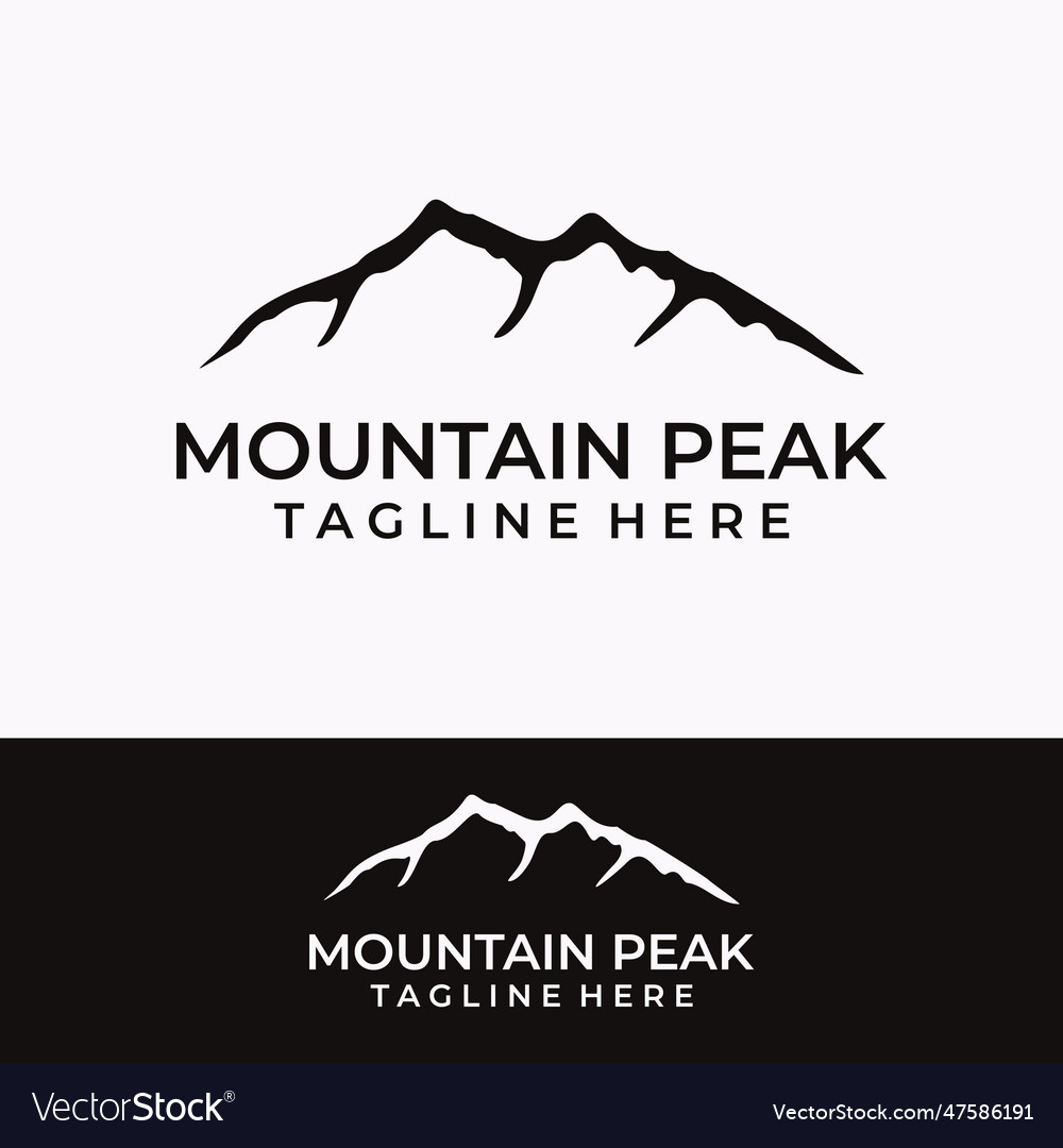 Mountain outdoors graphic in vintage style Vector Image