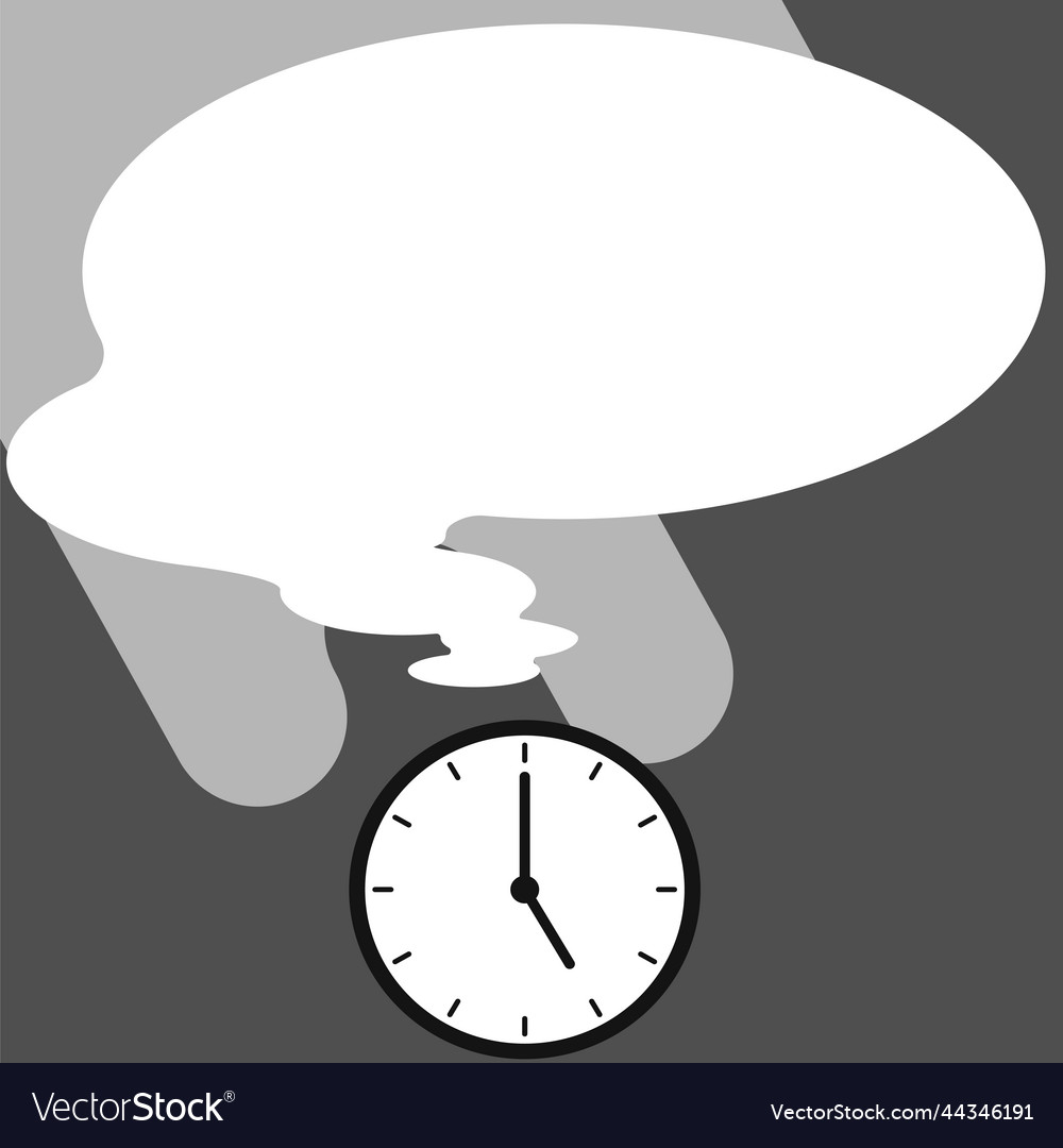 Presenter with conversation bubble showing new vector image Presenter with conversation bubble showing new
