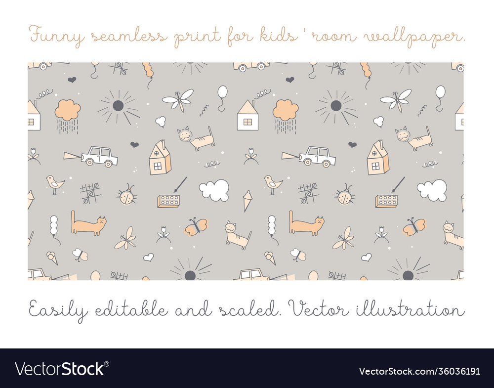 Seamless color pattern vector image Seamless color pattern