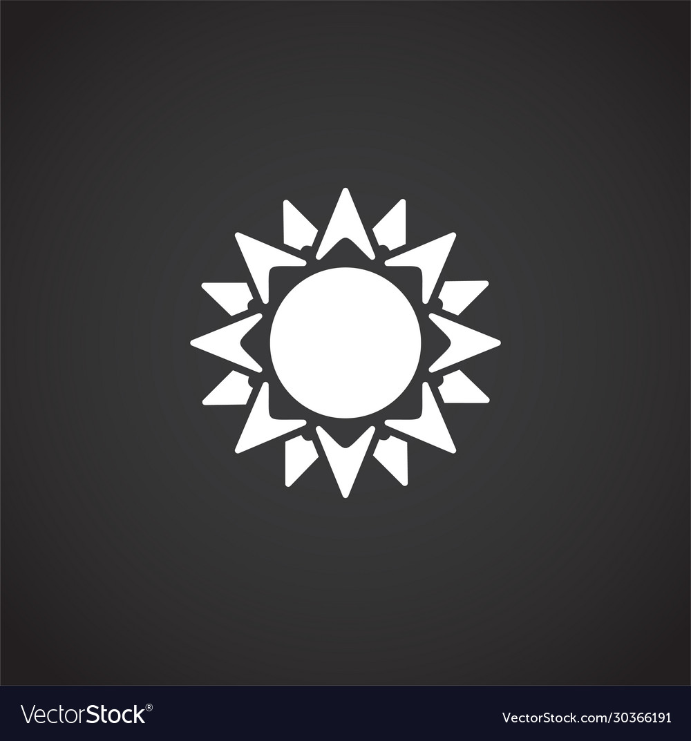 Sun related icon on background for graphic and web Vector Image Sun related icon on background for graphic and web