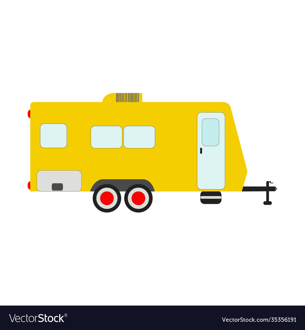 Yellow electric train on clean white backdrop