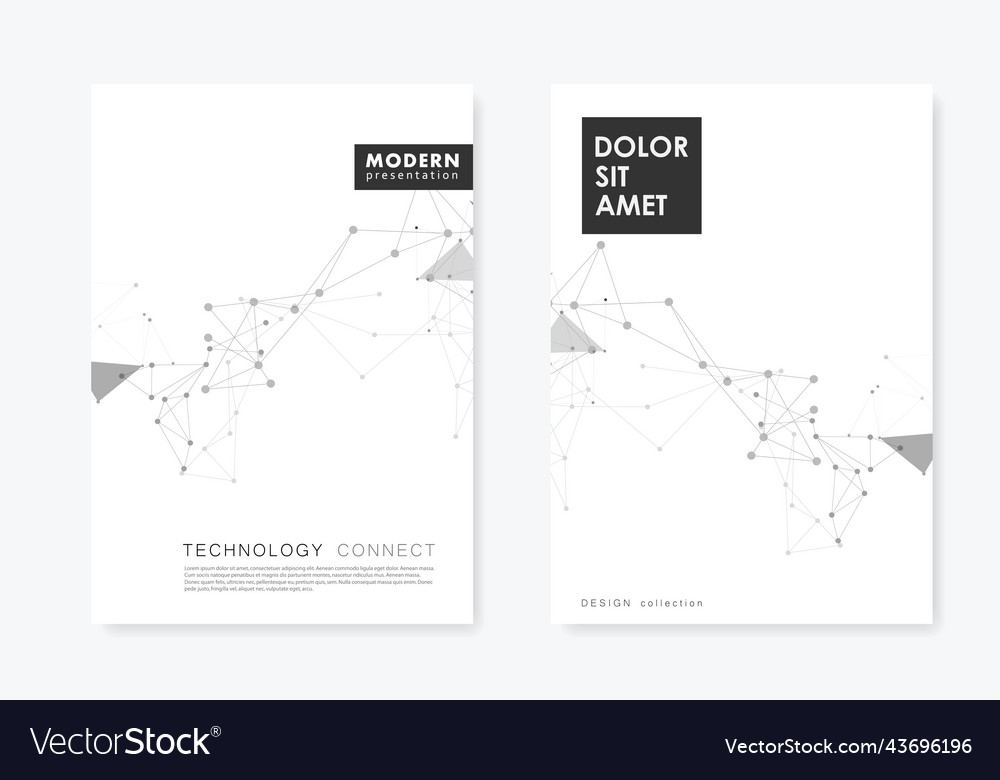 Abstract polygonal with connecting dots and lines vector image Abstract polygonal with connecting dots and lines