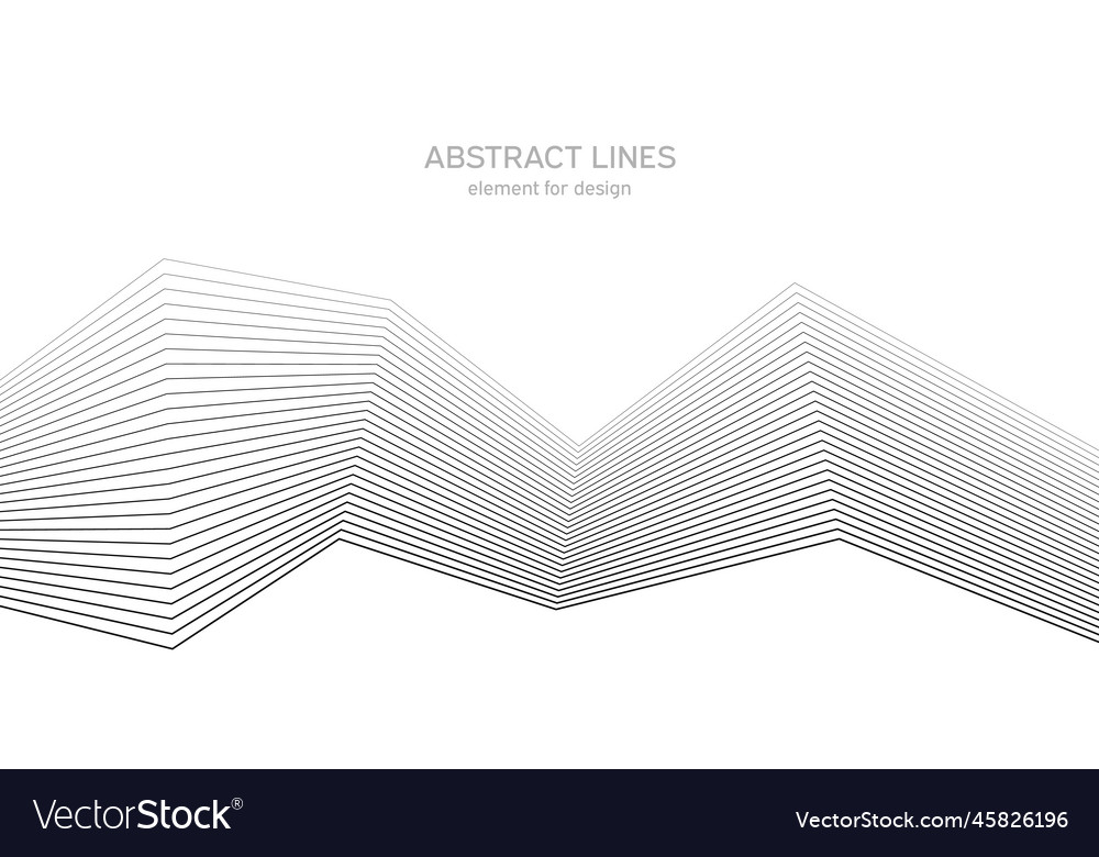 Abstract wave element for design digital