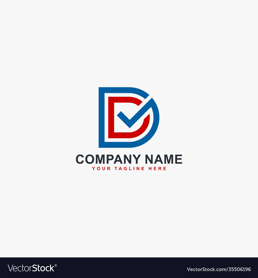 Checklist logo design checkmark Royalty Free Vector Image