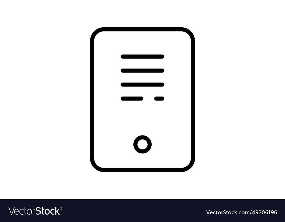 Computer tower icon related to device vector image Computer tower icon related to device