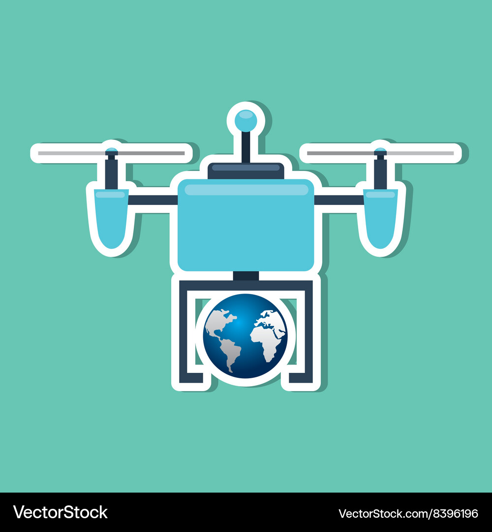 Drone technology design Royalty Free Vector Image