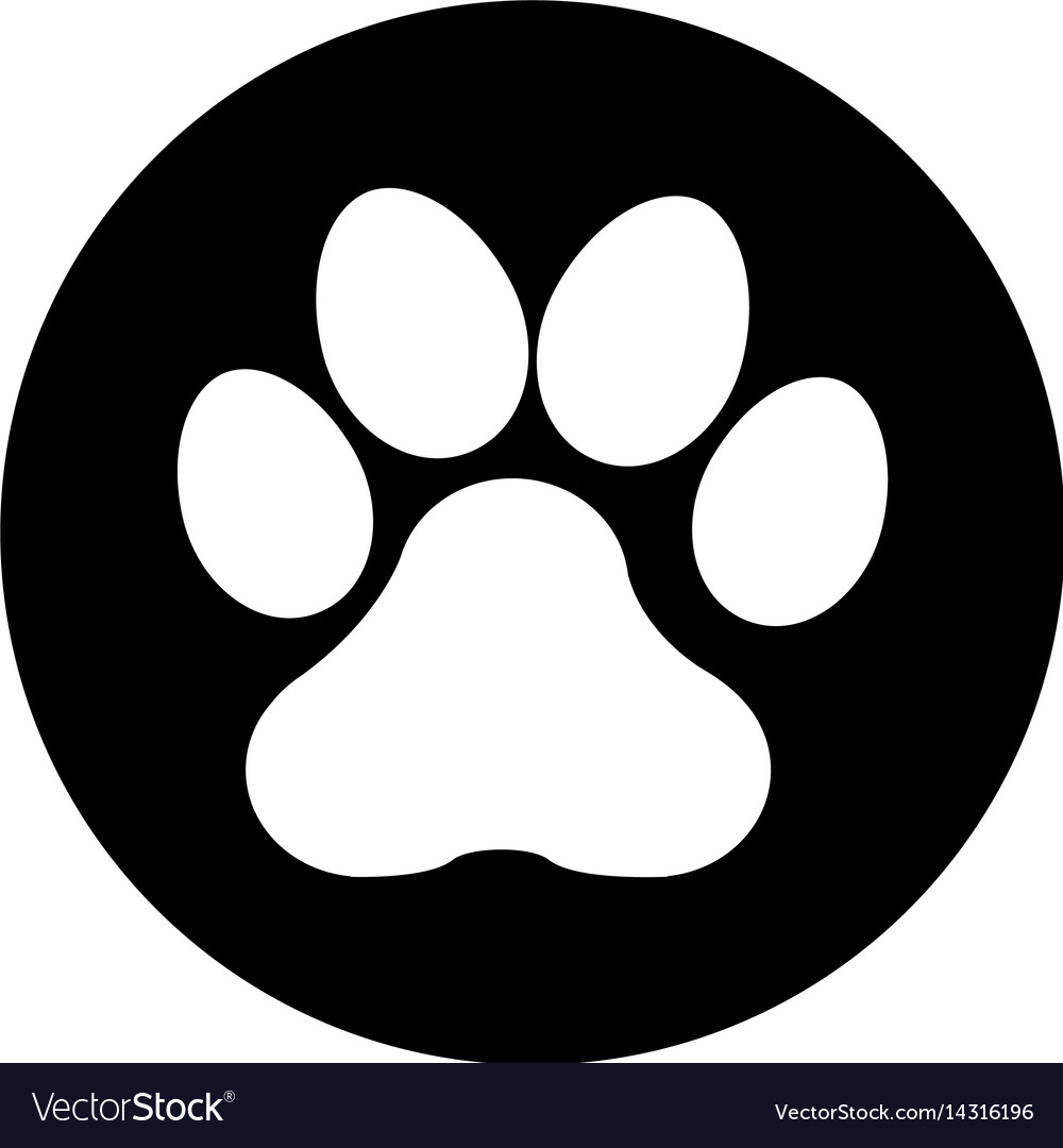 Footprint mascot isolated icon