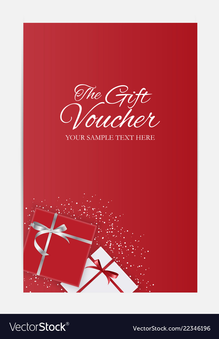 Gift voucher template for your business