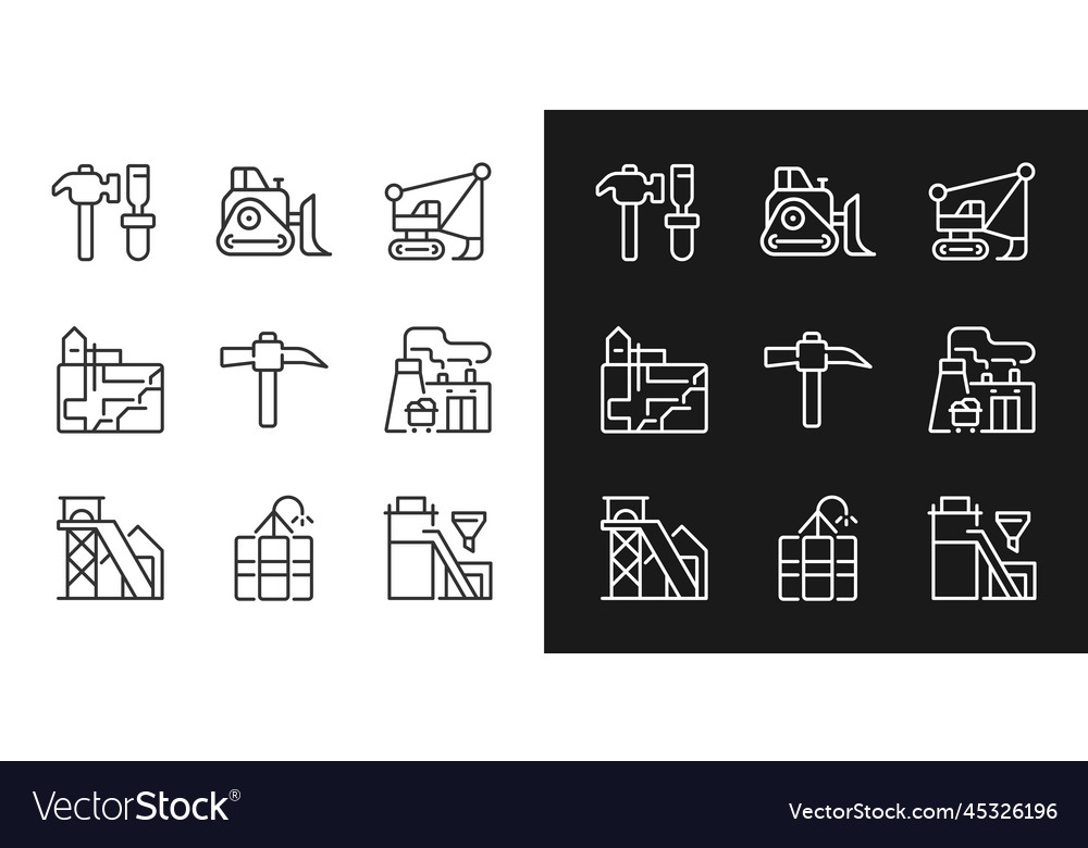 Mining industry related pixel perfect linear