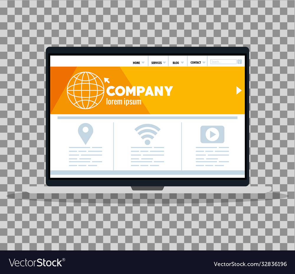 Mockup responsive web concept website development