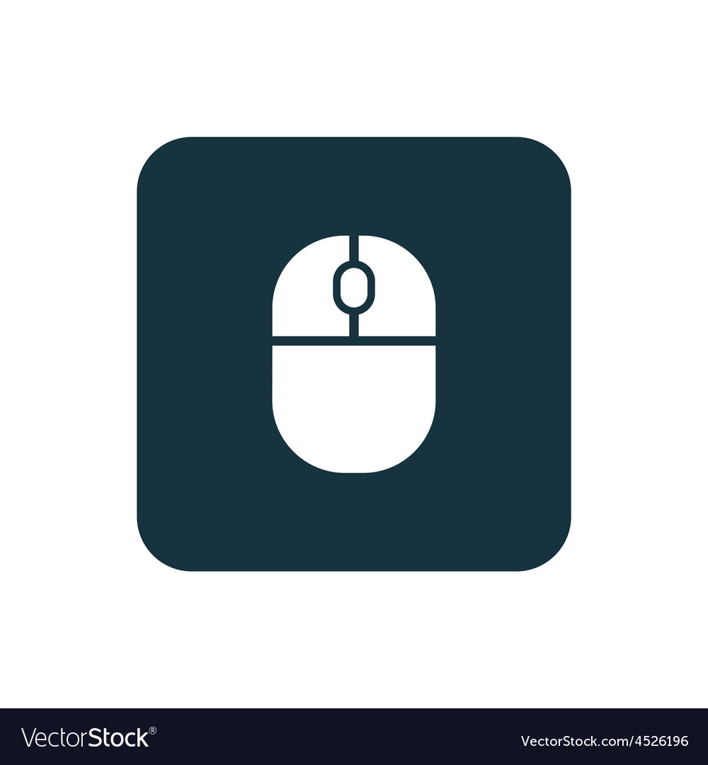 Mouse icon rounded squares button