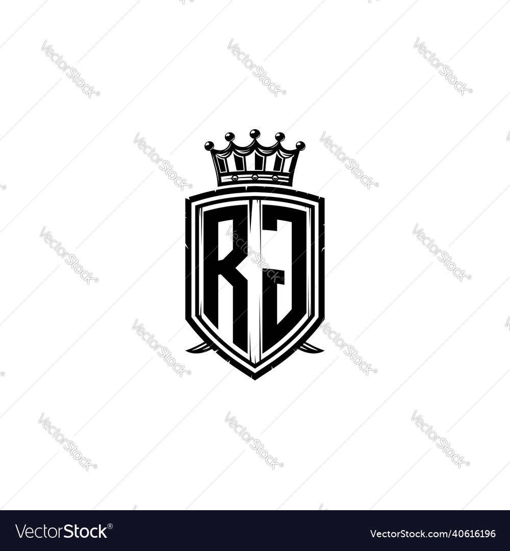 Rg Logo Monogramm Schild Krone Luxus Design