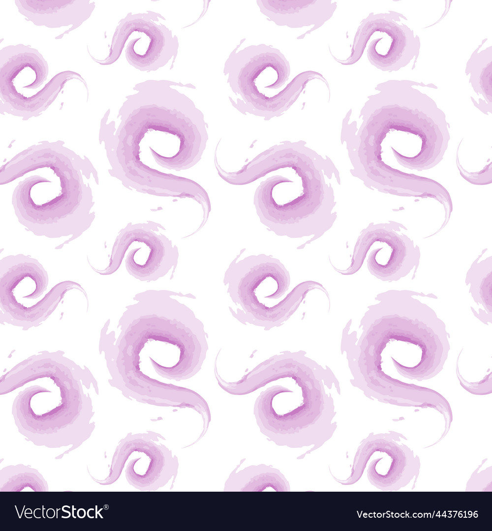 Seamless pattern of abstract rounded brush strokes