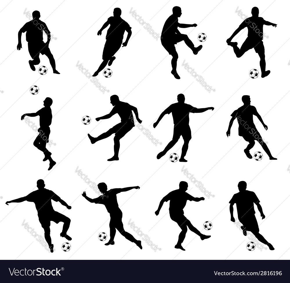 Soccer players Royalty Free Vector Image - VectorStock