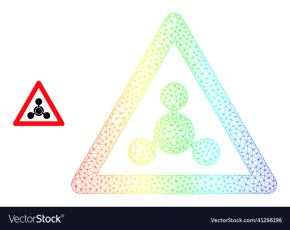 Spectrum net gradient chemical warning icon