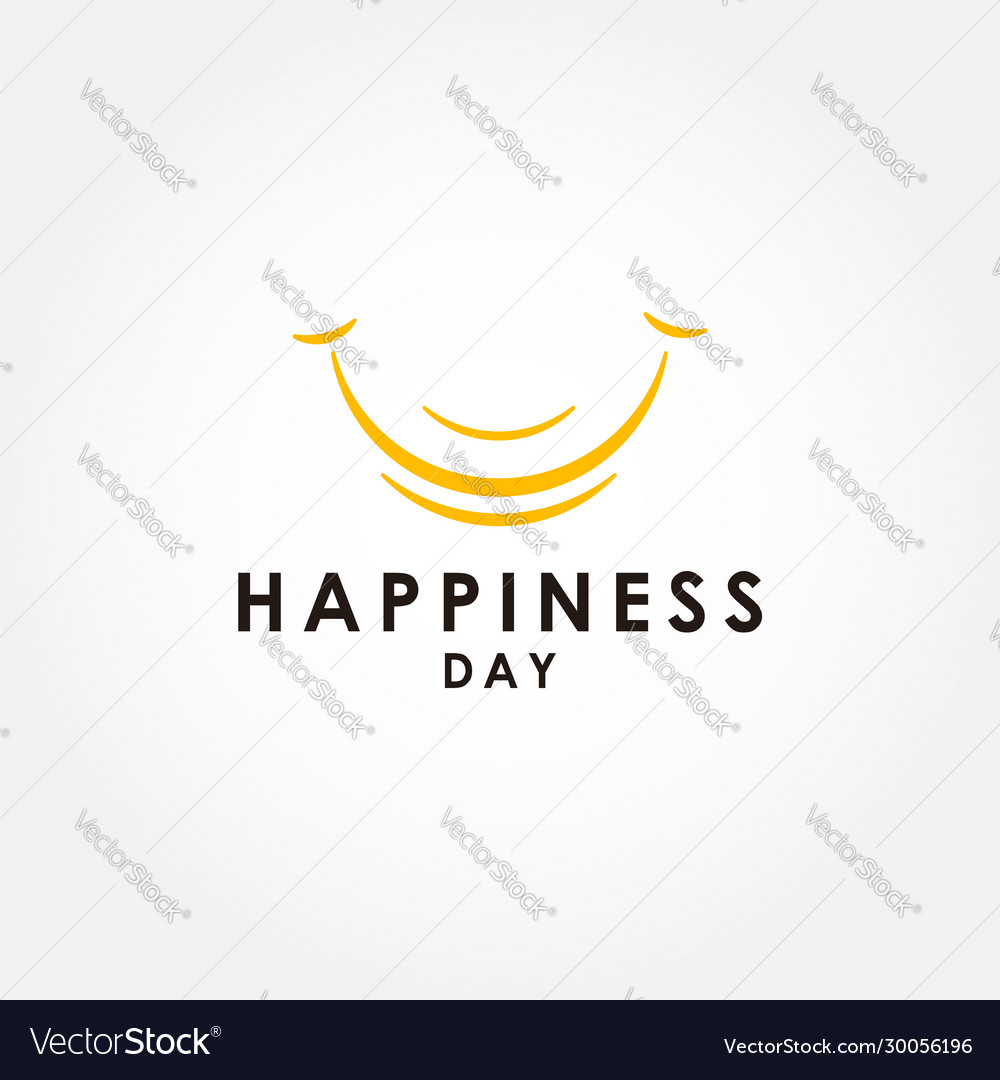 World happiness day design for banner