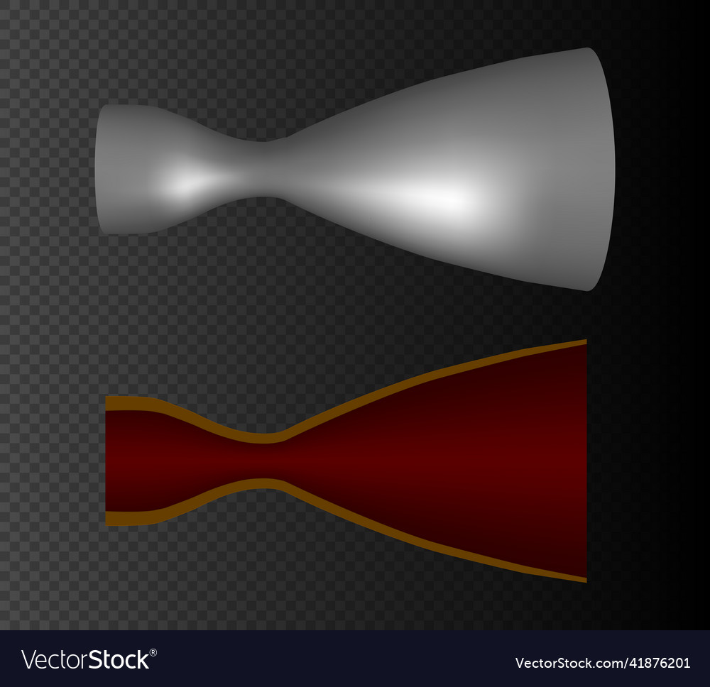 A de laval nozzle or converging-diverging Vector Image