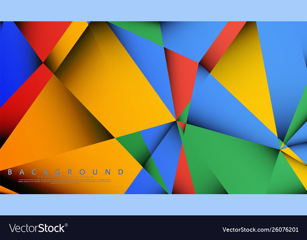 Background a triangle with combination vector image Background a triangle with combination