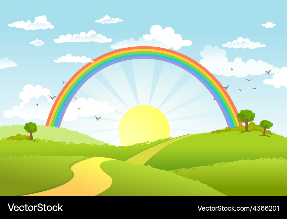 Beautiful landscape Royalty Free Vector Image - VectorStock