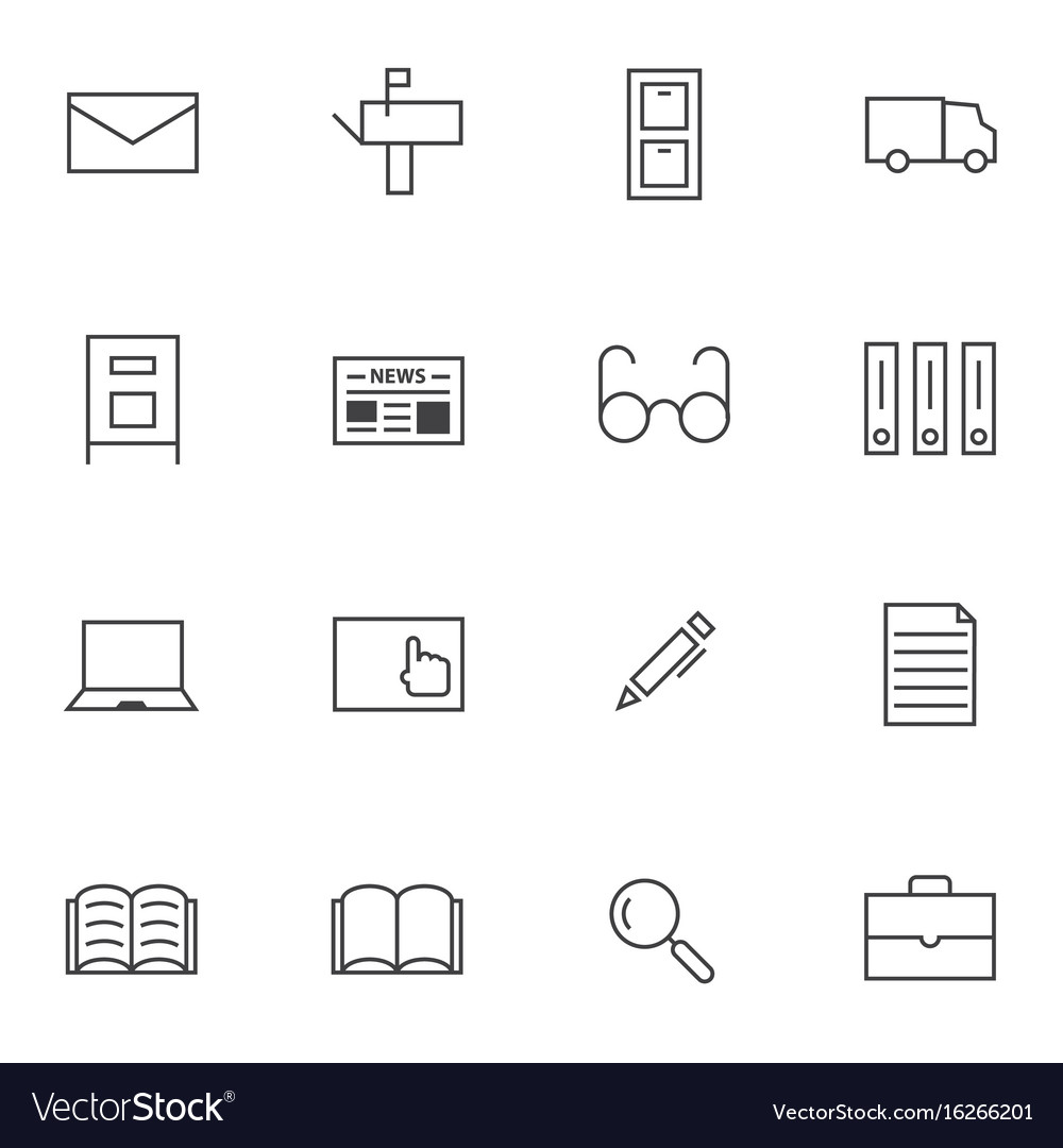 Big data documents icon sets
