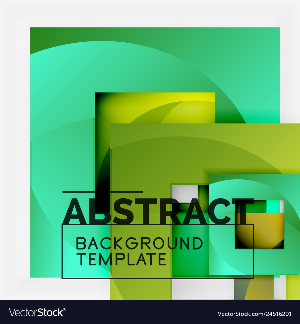 Geometric Color Square Abstraction