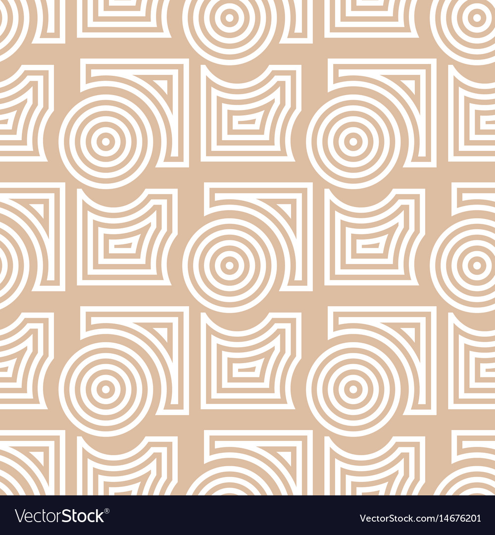 Geometric round shape seamless pattern