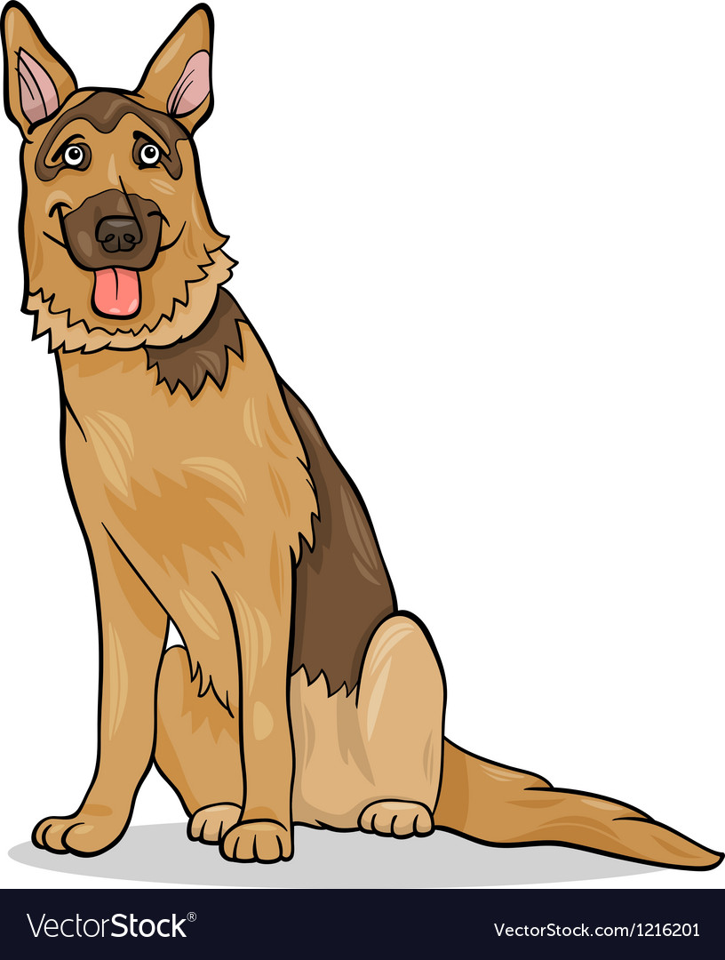 German Shepherd Dog Cartoon Images