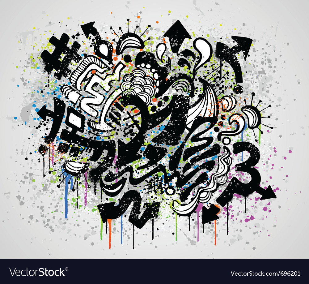 Grunge Graffiti Design Royalty Free Vector Image