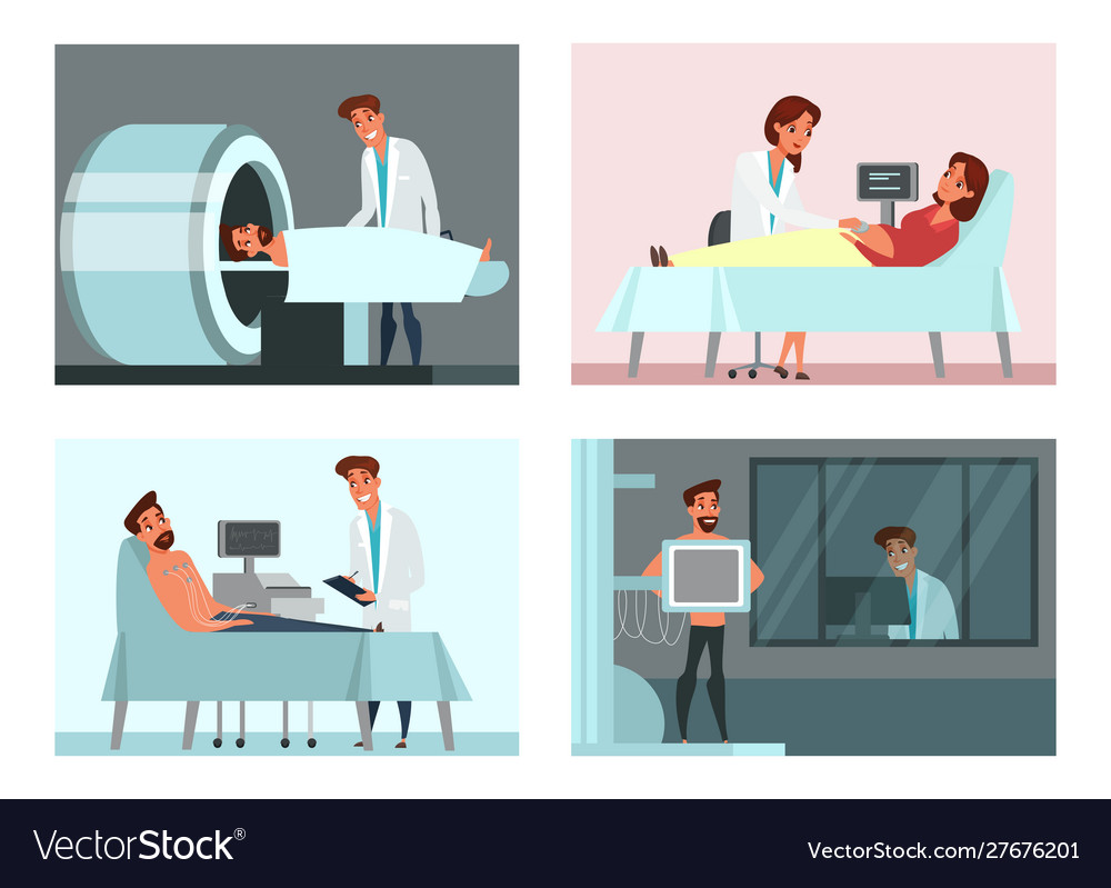 Medizinisches Prüfungsset - Gesundheitsversorgung Icons