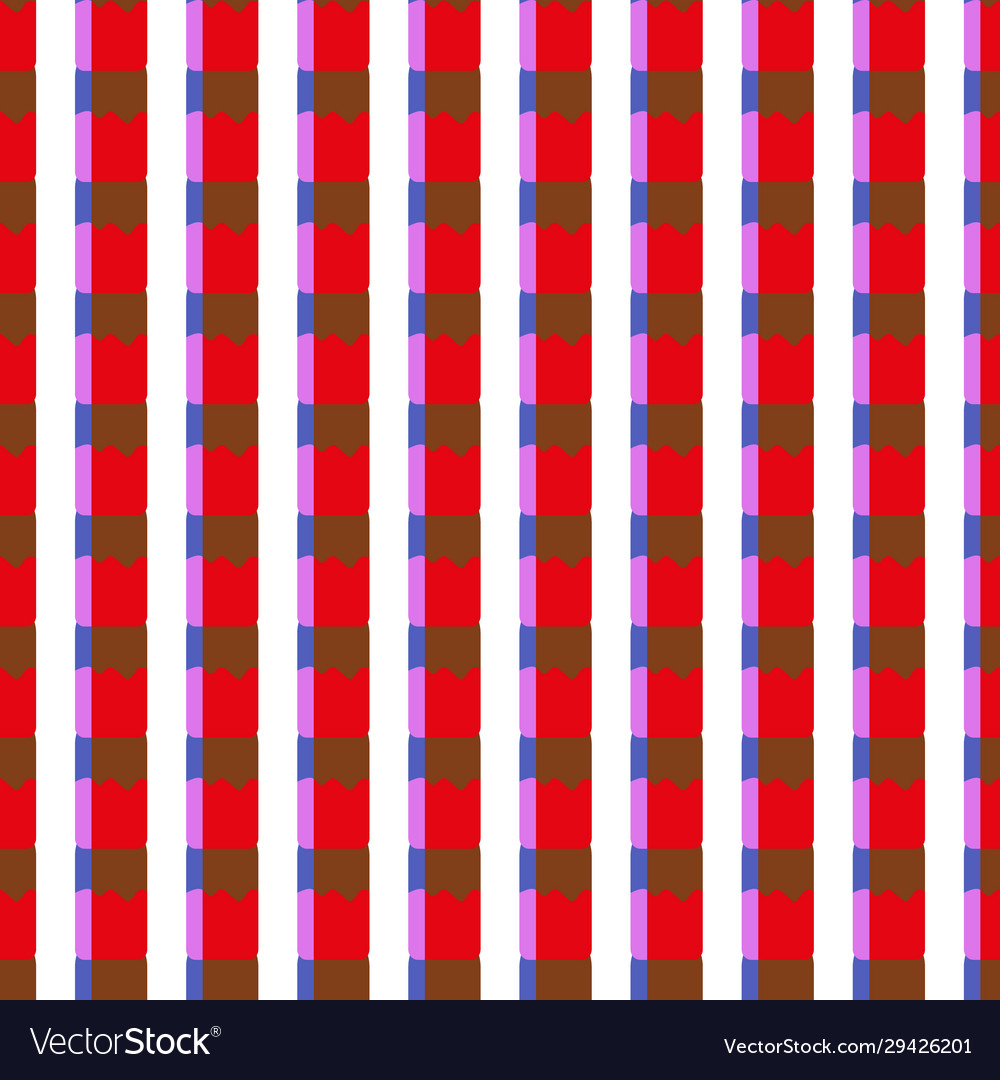 Picnic table seamless fabric pattern set Vector Image