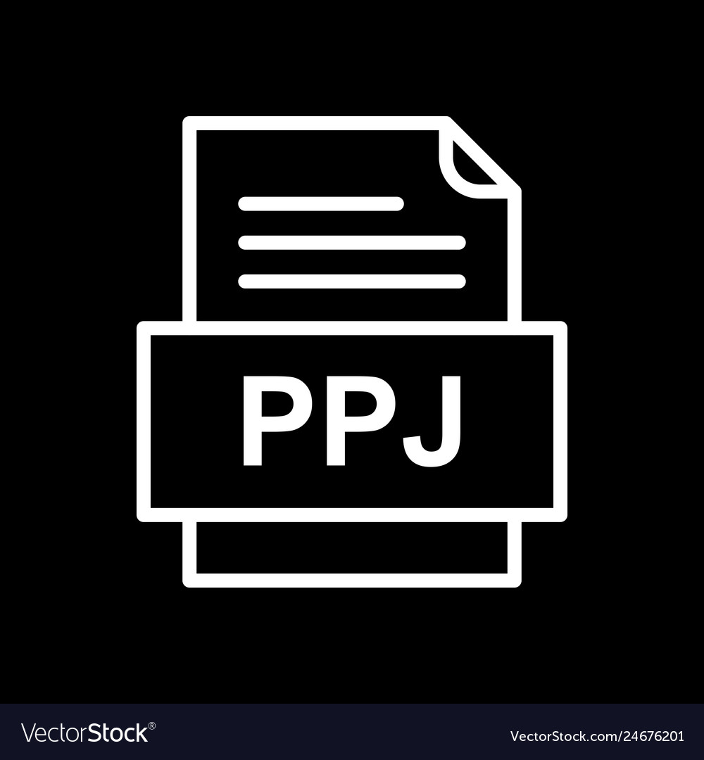 Ppj file document icon