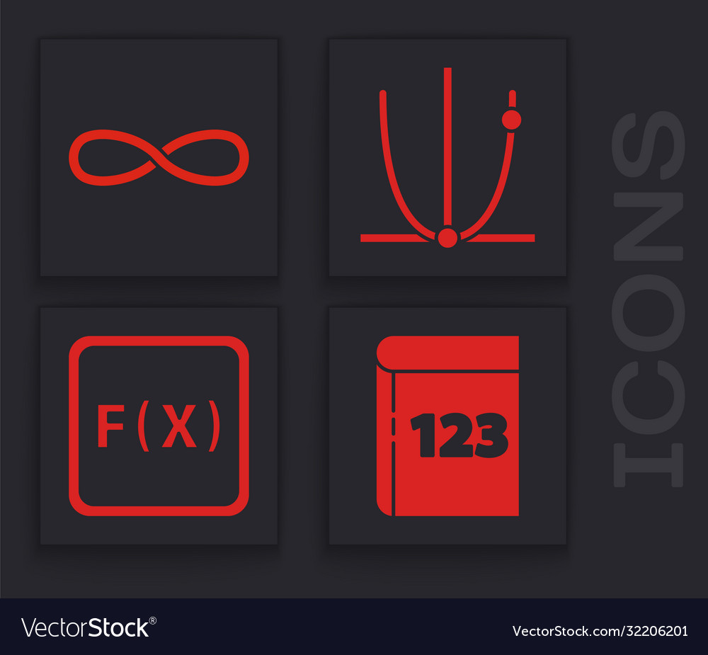 Set book with word mathematics infinity graph