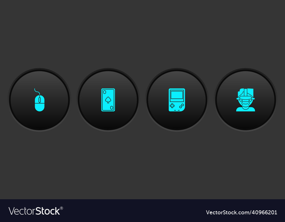 Set computer mouse playing card with diamonds Vector Image Set computer mouse playing card with diamonds