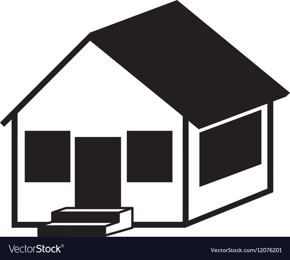 black and white 1 floor house