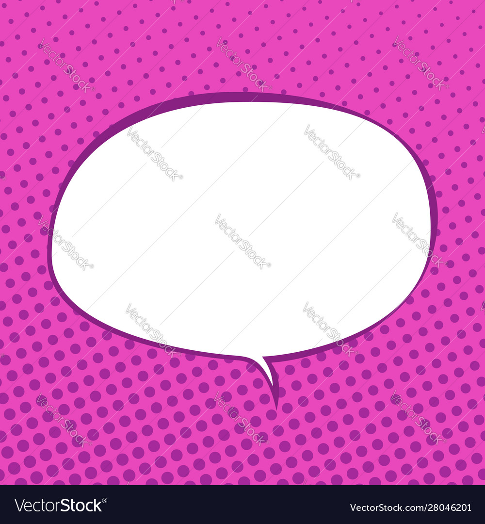 Speech bubble on pop art background Royalty Free Vector