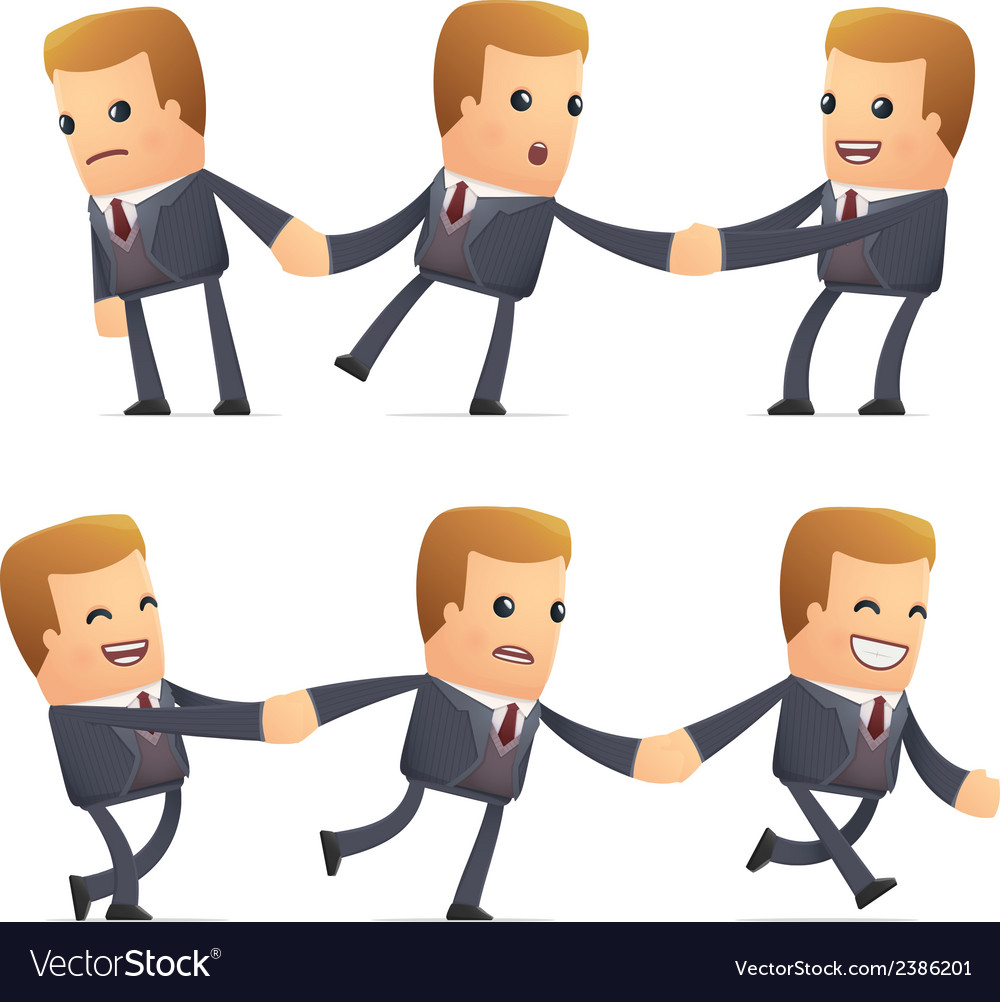 Universal Characters In Different Poses Financial Vector Image Universal Characters In Different Poses Financial Vector Image