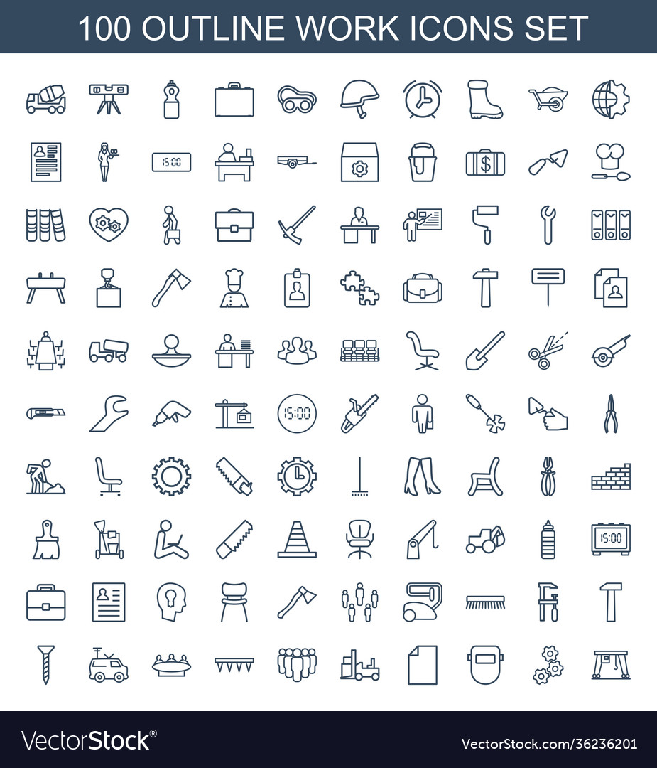 Work icons