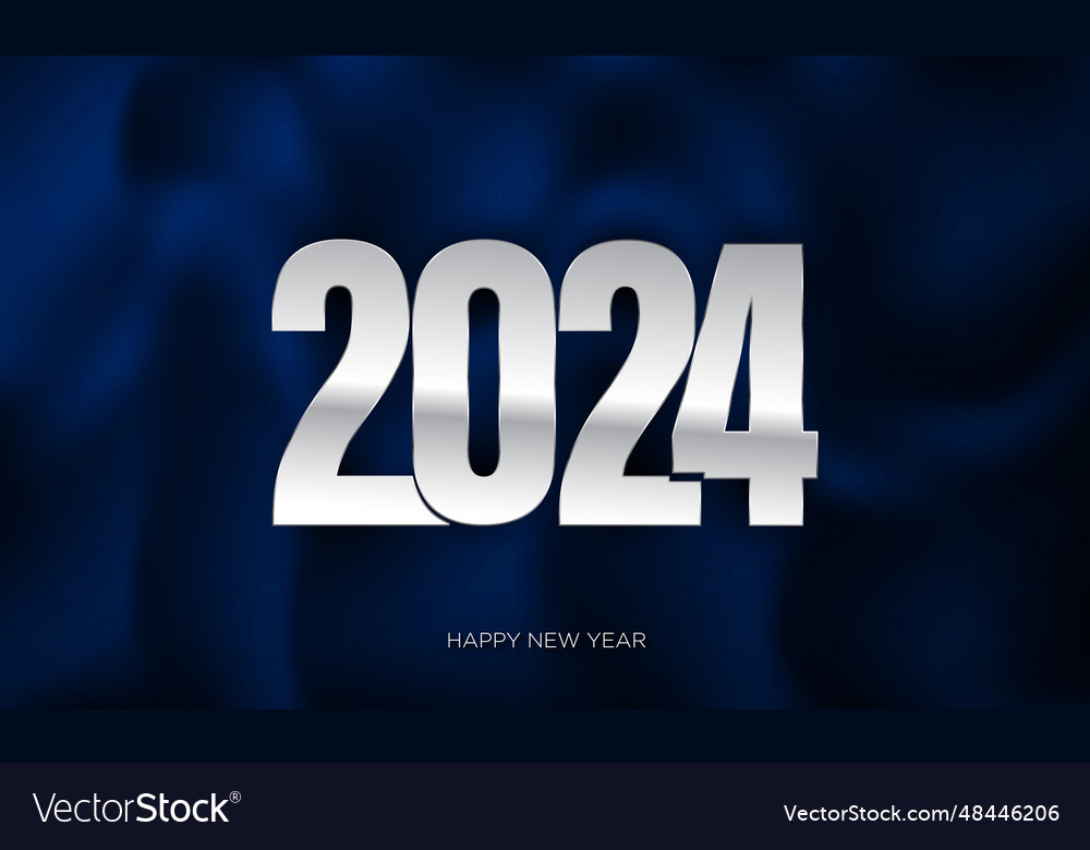 2024 happy new year background design Royalty Free Vector