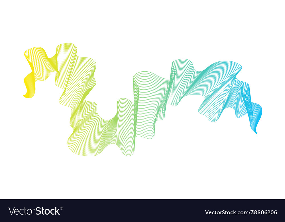 Abstract backdrop with wave gradient lines vector image Abstract backdrop with wave gradient lines