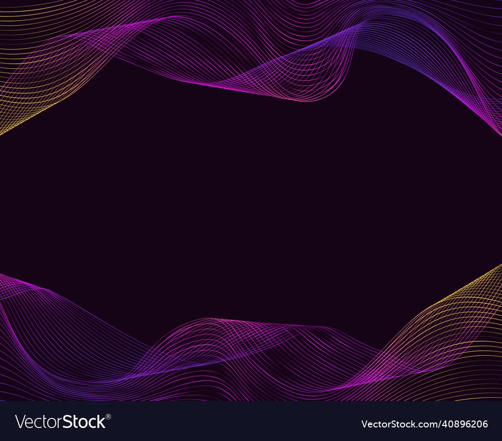 Abstract background with colorful wavy lines Vector Image Abstract background with colorful wavy lines