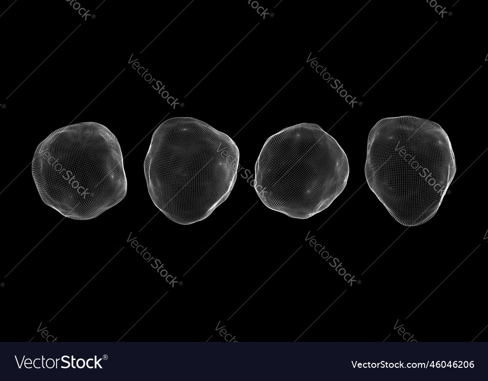 Abstract form consisting of small particles vector image Abstract form consisting of small particles