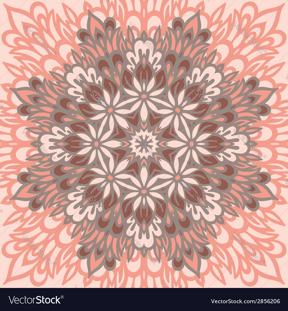 Flower Mandala Abstract background Royalty Free Vector Image