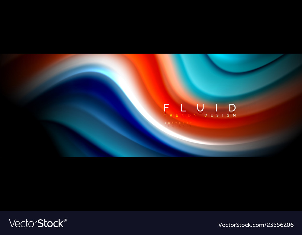 Fluid wave line background or pattern geometric vector image Fluid wave line background or pattern geometric