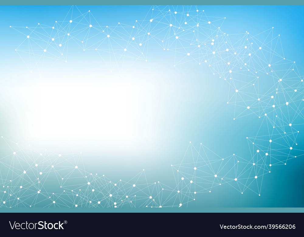 Geometric abstract background with connected line vector image Geometric abstract background with connected line