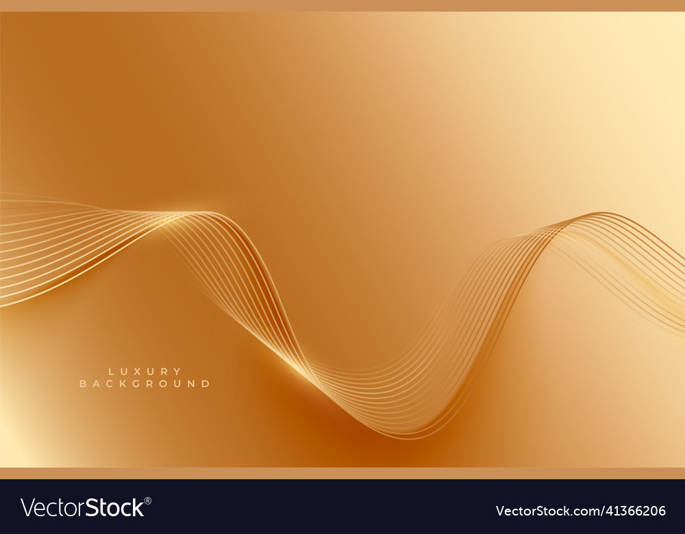Golden background with wavy lines pattern