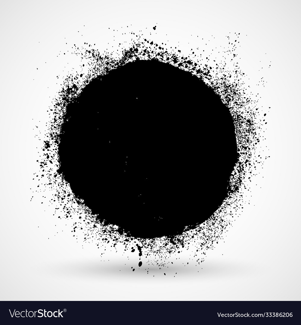 Grunge circle round shapegrunge banner Royalty Free Vector