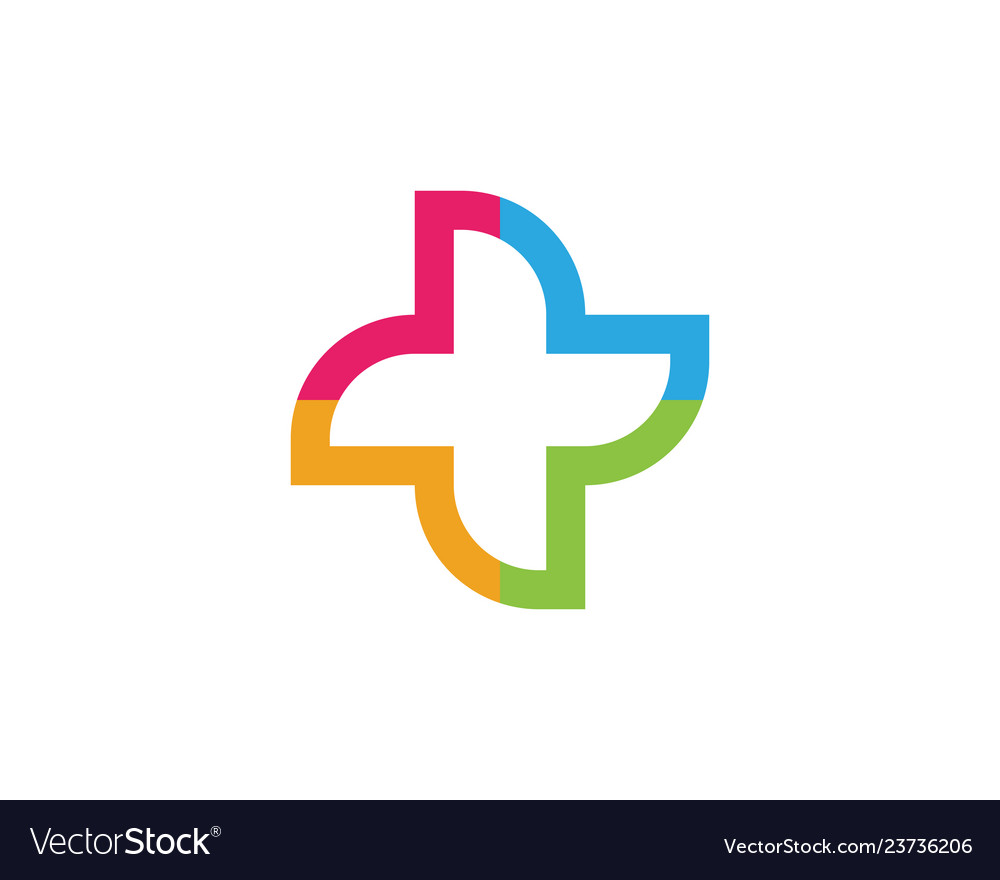 Health medical logo template vector image Health medical logo template