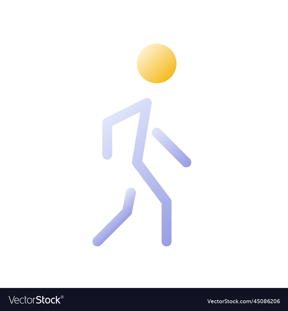 Human flat gradient two-color ui icon